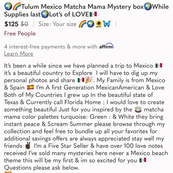 🇲🇽🌈🌍Tulum Matcha mama Mystery Box🌈🌍🇲🇽Lots of LOVE 💕 🌈🇲🇽Summer Vibes - Picture 15 of 15